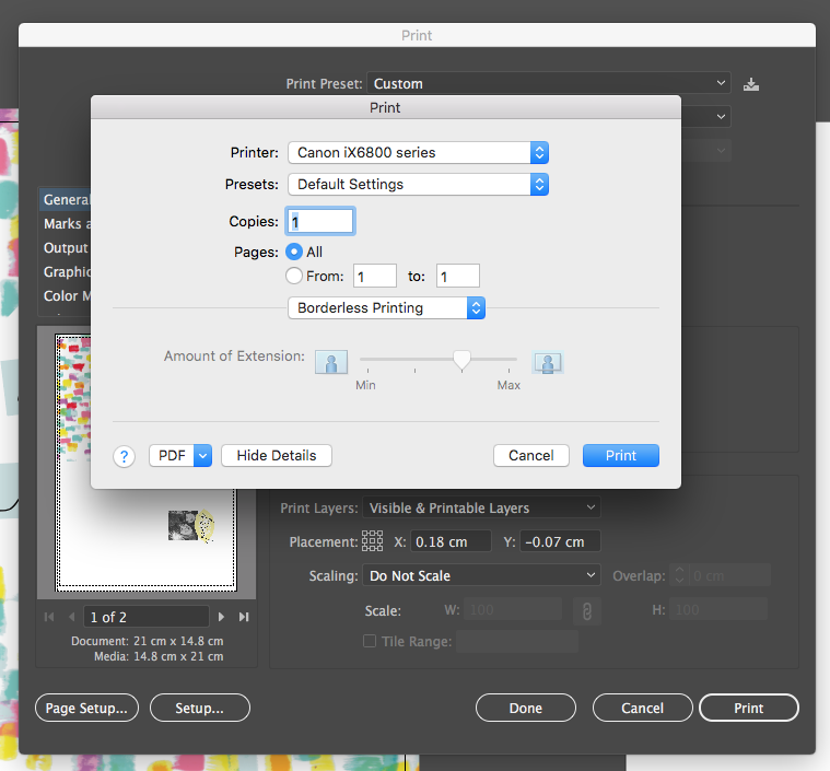 Solved A5 Borderless Printing In Illustrator Adobe Support 